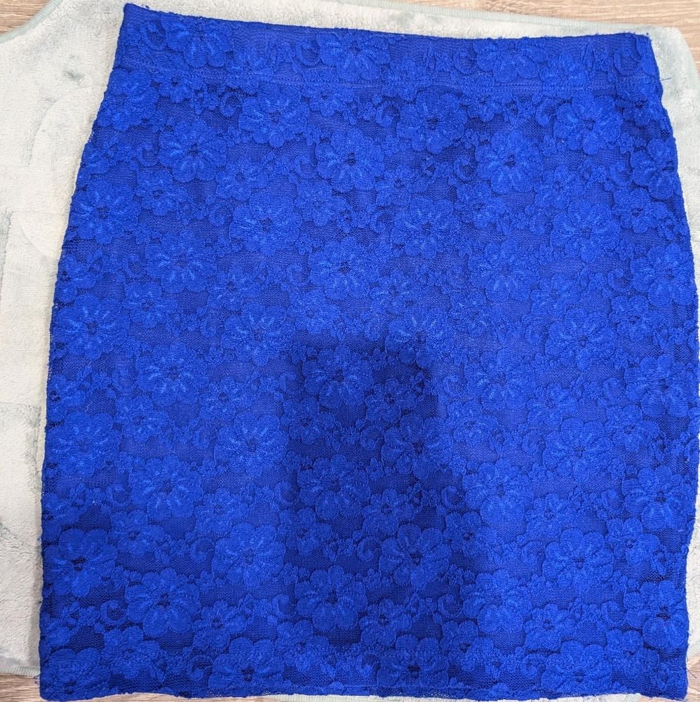 Blue skirt